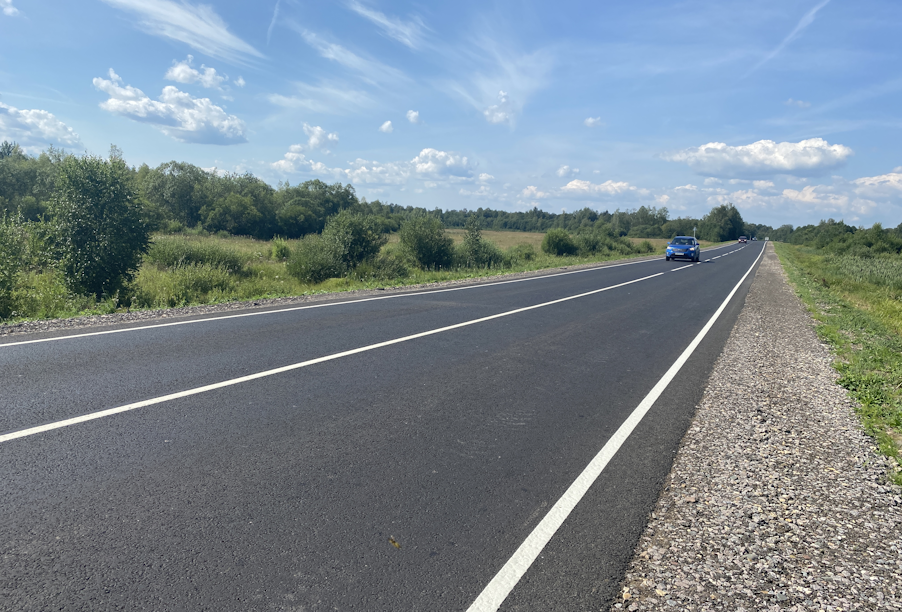 В Ярославской области завершается ремонт участков дороги Данилов – Пошехонье