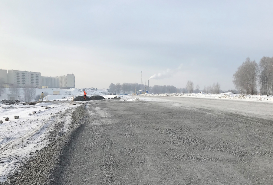В Новокузнецке строят дорогу к учебно-тренировочному центру подготовки горноспасателей и шахтеров