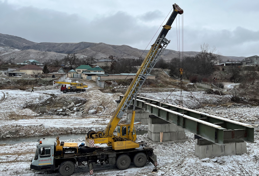 В селении Заюково Кабардино-Балкарии стартовал капитальный ремонт моста через реку Баксан