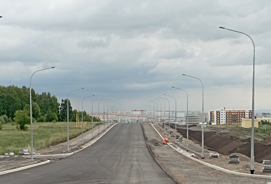 Дорожное строительство в 24 квартале Новокузнецка завершится в октябре этого года