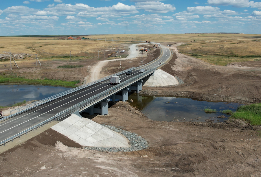 В Оренбургской области ввели в эксплуатацию мосты через  Ташелку и Джусу