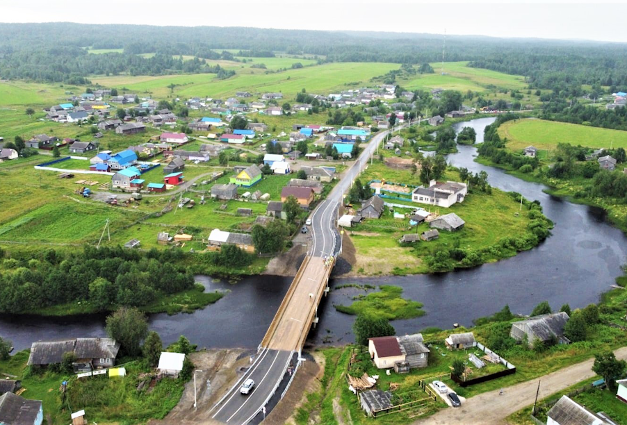 В Архангельской области досрочно отремонтирован мост через Тамицу