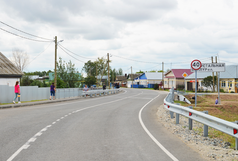 В Республике Татарстан завершена реконструкция моста через реку Хрустальную