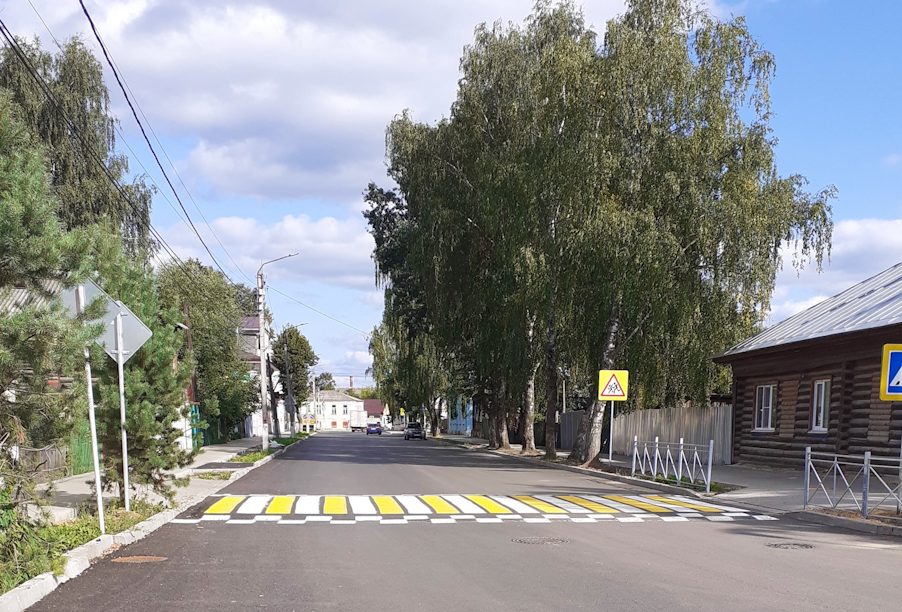 Костромская область: в Нерехте по нацпроекту отремонтирована улица Герцена
