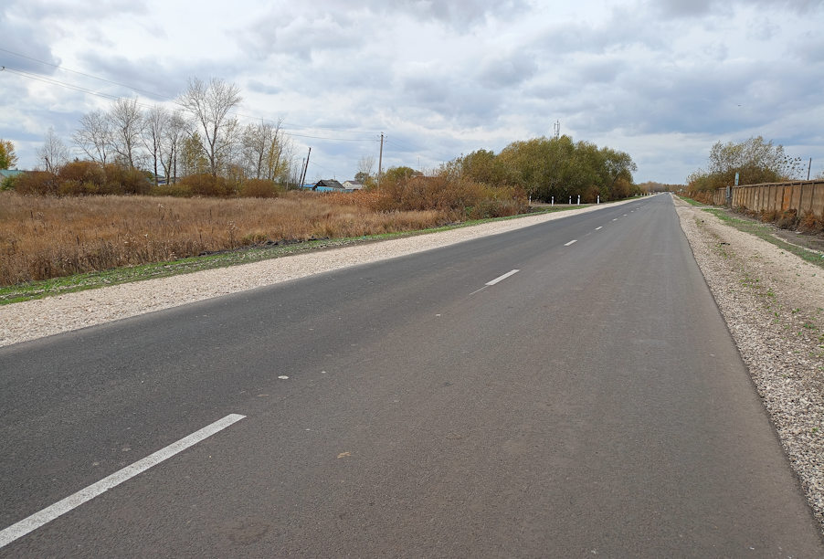 В Пензенской области отремонтирован участок дороги между поселком Колышлей и селом Красная Горка