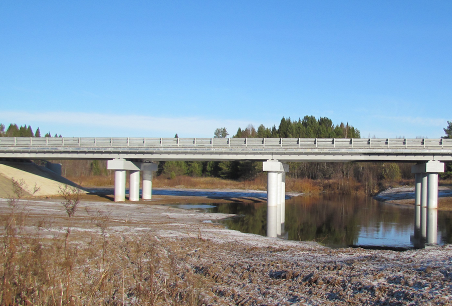 В Костромской области реконструирован мост через реку Кильню