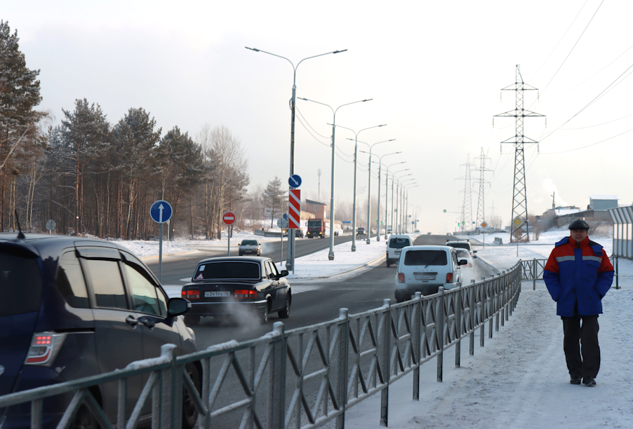 В Братске Иркутской области завершена реконструкция улицы Курчатова