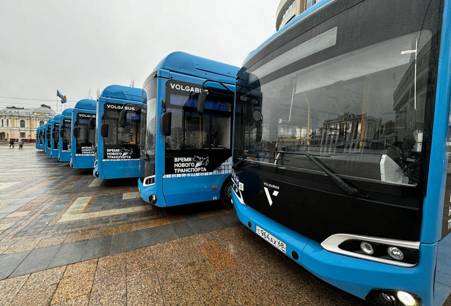 На маршруты Тамбова вышли новые автобусы, поступившие по нацпроекту