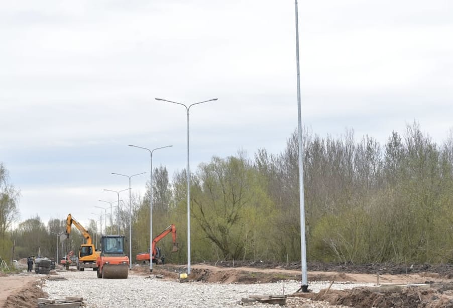 В Великом Новгороде реконструкция улицы Королева завершена на 70 %
