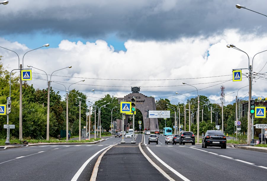 В Санкт-Петербурге завершили ремонт Гатчинского шоссе